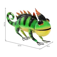 Net Health Shops Chameleon Outdoor Statue 2-pc. Metal Yard Art