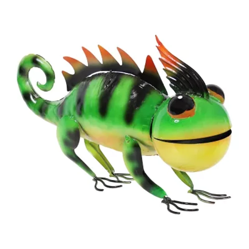Net Health Shops Chameleon Outdoor Statue 2-pc. Metal Yard Art