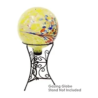 Net Health Shops Bright Summer Burst Gazing Globe - 10 In Glass Yard Art