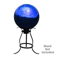 Net Health Shops Blue Mirrored Gazing Globe - 10 Inch 2-pc. Glass Yard Art