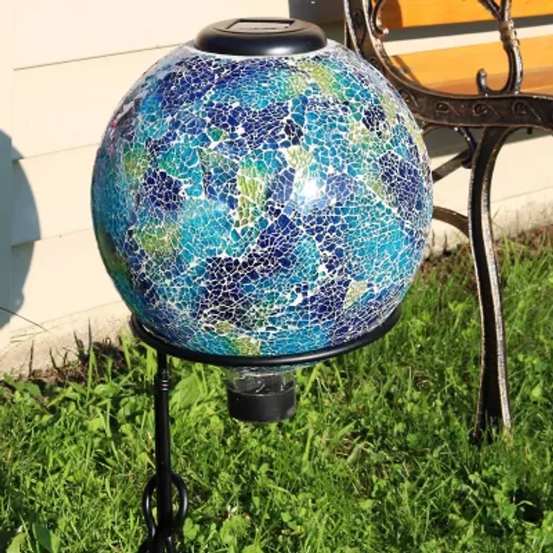 Net Health Shops Crackled Glass Gazing Ball