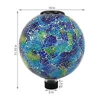 Net Health Shops Crackled Glass Gazing Ball