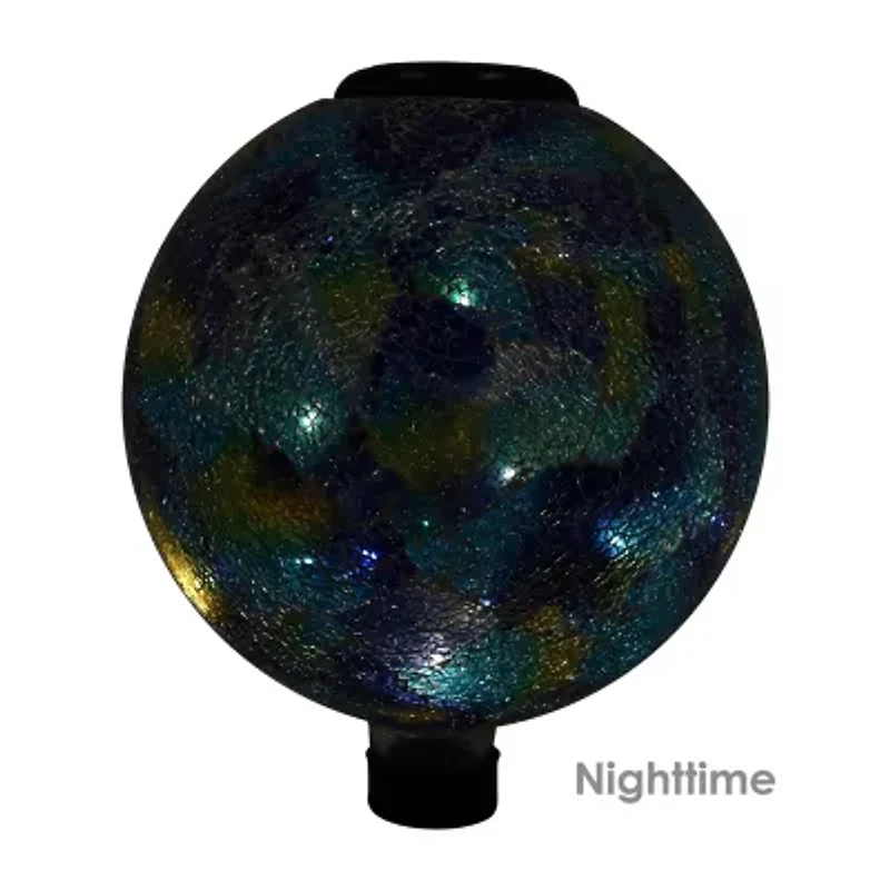 Net Health Shops Crackled Glass Gazing Ball - 10 Inch 2-pc. Yard Art