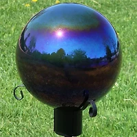 Net Health Shops Mirrored Gazing Globe - 10 Inch Glass Yard Art