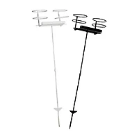 Net Health Shops Dual Beverage Drink Holder Stakes Yard Art