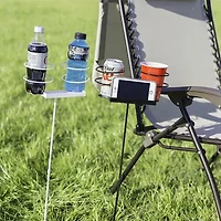 Net Health Shops Dual Beverage Drink Holder Stakes Yard Art
