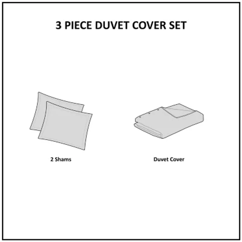 INK+IVY 3-pc. Duvet Cover Set