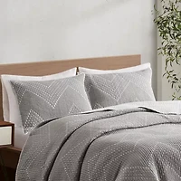INK+IVY 3-pc. Embroidered Quilt Set