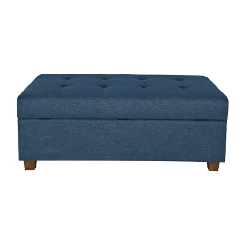 Corliving Aubin Tufted Upholstered Ottoman