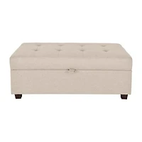 Corliving Aubin Tufted Upholstered Ottoman