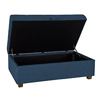 Corliving Aubin Tufted Upholstered Ottoman