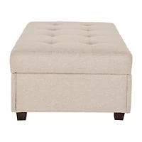 Corliving Aubin Tufted Upholstered Ottoman