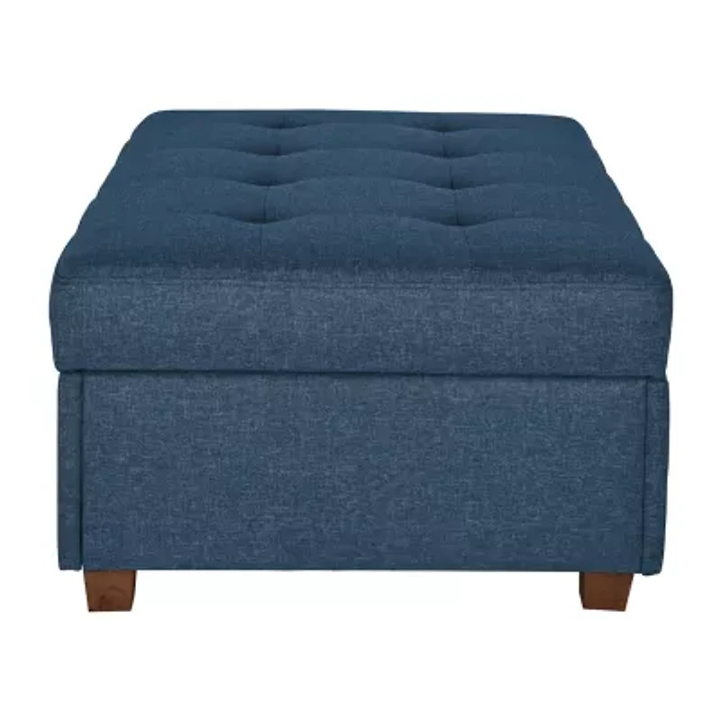 Corliving Aubin Tufted Upholstered Ottoman