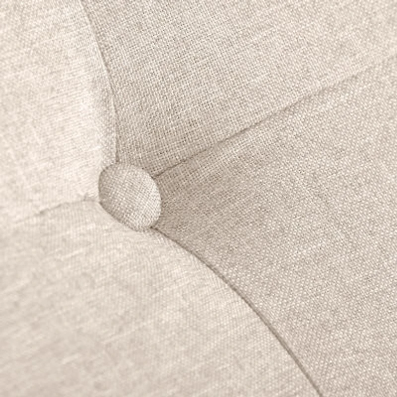 Corliving Aubin Tufted Upholstered Ottoman