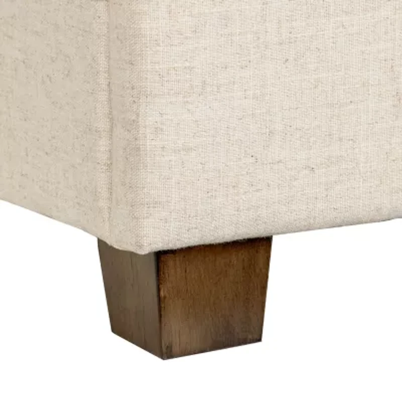 Corliving Aubin Tufted Upholstered Ottoman