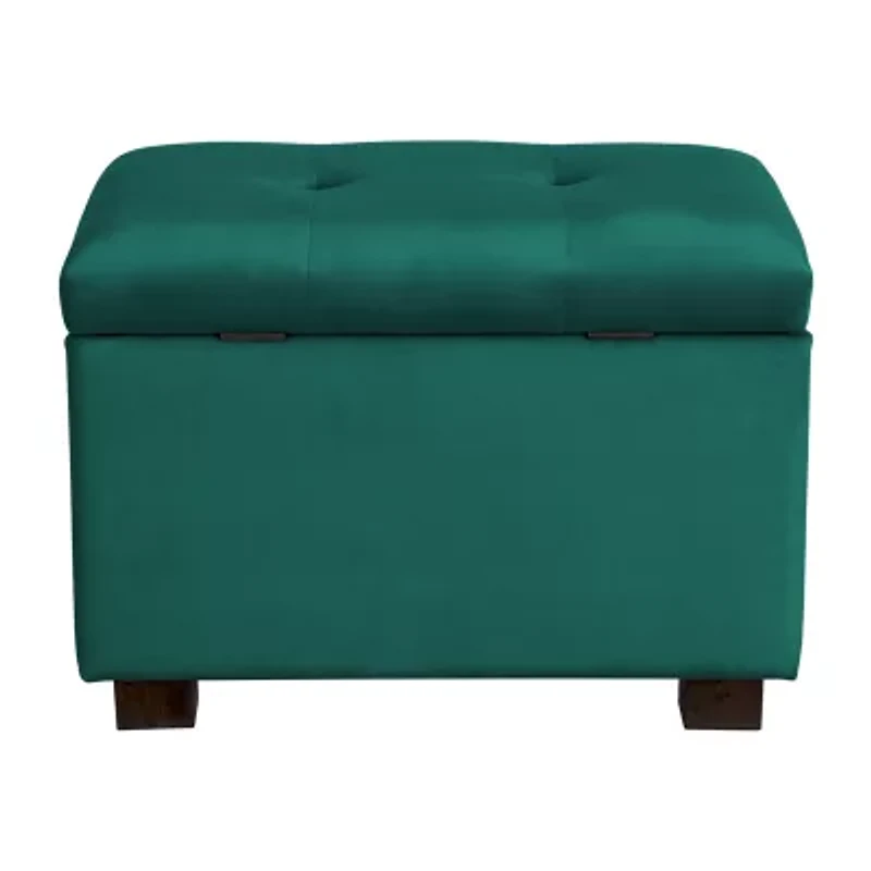 Corliving Asha Tufted Upholstered Ottoman