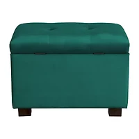 Corliving Asha Tufted Upholstered Ottoman