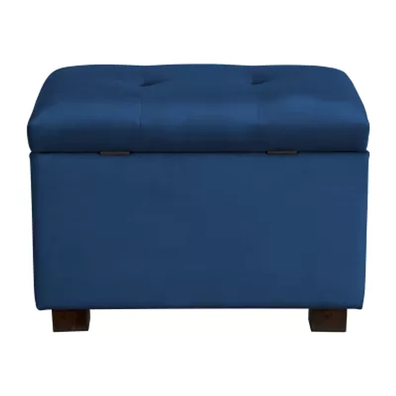 Corliving Asha Tufted Upholstered Ottoman