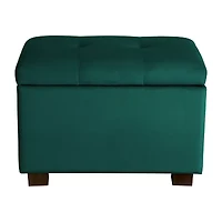 Corliving Asha Tufted Upholstered Ottoman