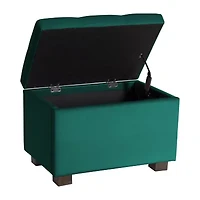 Corliving Asha Tufted Upholstered Ottoman