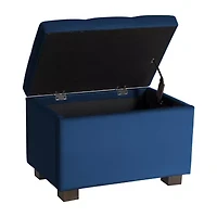 Corliving Asha Tufted Upholstered Ottoman