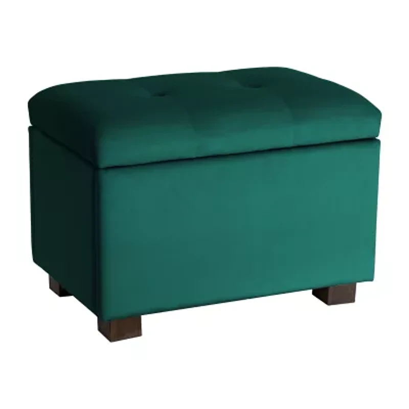 Corliving Asha Tufted Upholstered Ottoman