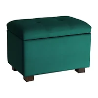 Corliving Asha Tufted Upholstered Ottoman