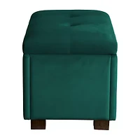 Corliving Asha Tufted Upholstered Ottoman