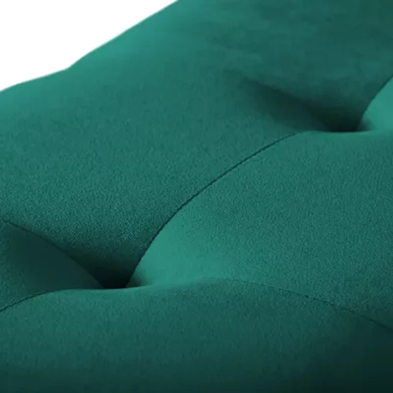 Corliving Asha Tufted Upholstered Ottoman