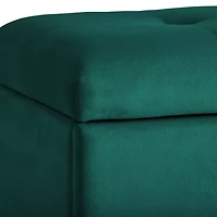 Corliving Asha Tufted Upholstered Ottoman