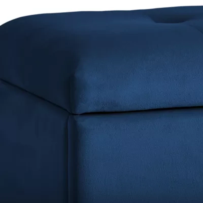 Corliving Asha Tufted Upholstered Ottoman