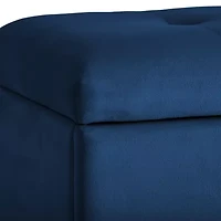 Corliving Asha Tufted Upholstered Ottoman