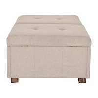 Corliving Yves Tufted Upholstered Ottoman