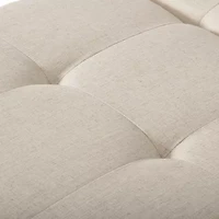 Corliving Yves Tufted Upholstered Ottoman