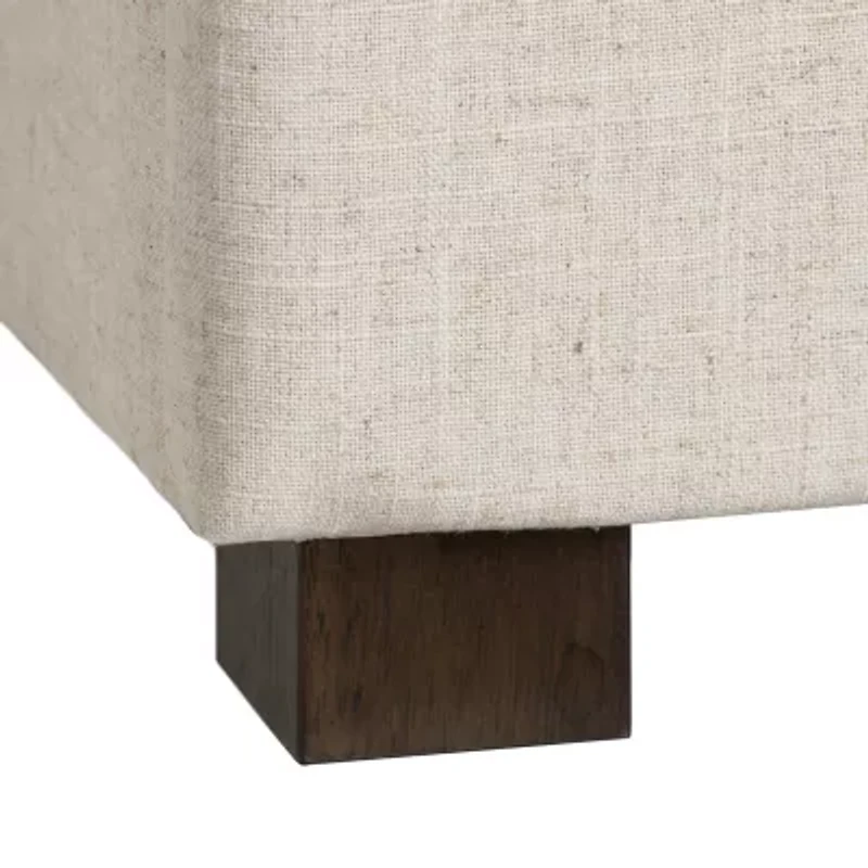 Corliving Yves Tufted Upholstered Ottoman