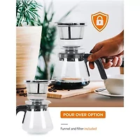 Commercial Chef Drip Coffee Maker with pour over cup