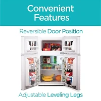 BLACK+DECKER 3.1 cu.ft.. 2 Door Ref/Freezer