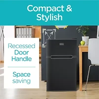 BLACK+DECKER 3.1 cu.ft.. 2 Door Ref/Freezer - Back