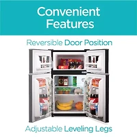 BLACK+DECKER 3.1 cu.ft.. 2 Door Ref/Freezer