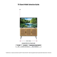 Emmett TV Stand with Adjustable Shelves