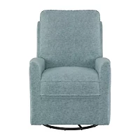 Corliving Jasmine Swivel Curved Slope-Arm Recliner