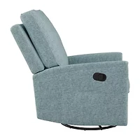 Corliving Jasmine Swivel Curved Slope-Arm Recliner
