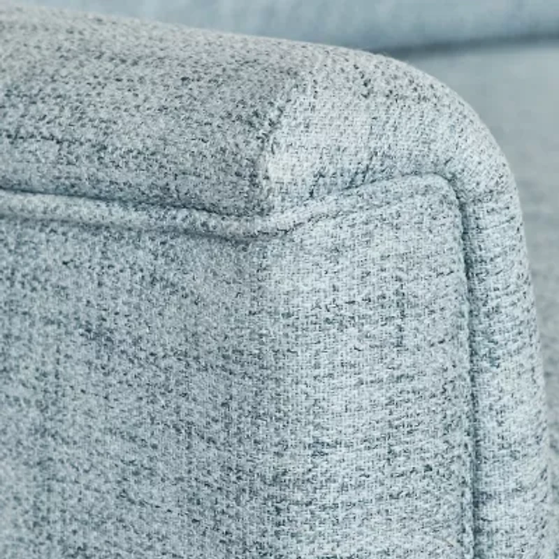 Corliving Jasmine Swivel Curved Slope-Arm Recliner