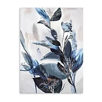 Lumaprints Blue Leaves Canvas Art