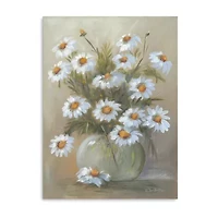 Lumaprints Bowl Of Daisies Canvas Art