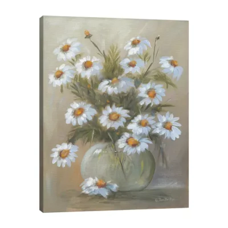 Lumaprints Bowl Of Daisies Canvas Art