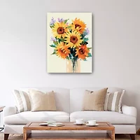 Fresh Cut Flowers II Canvas Art
