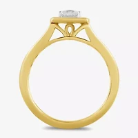 Womens 1 CT. T.W. Lab Grown White Diamond 14K Gold Over Silver Wedding Bridal Set