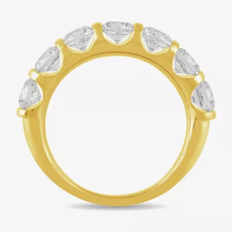 (H / I1-I2) Womens 2 CT. T.W. Lab Grown White Diamond 10K Gold Wedding Band