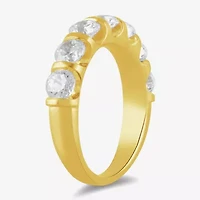 (H / I1-I2) Womens 2 CT. T.W. Lab Grown White Diamond 10K Gold Wedding Band